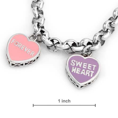 HEART INSPIRATION CHARM BRACELET 925 SILVER
